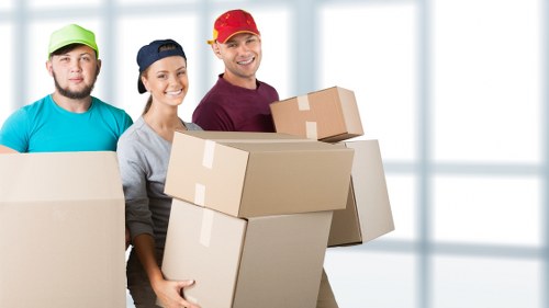 Man and Van team preparing for a move in Belgravia